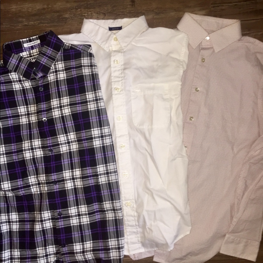 Dress shirts by express and Abercrombie